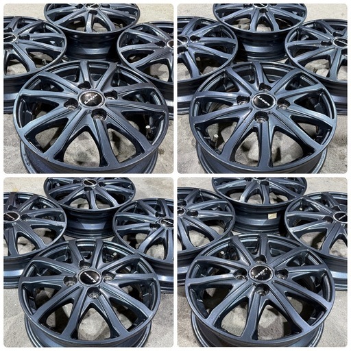 ワ）美品 オートバックスプライベートブランドアルミホイール AUTOBACS LEBEN レーベンLH 13×4J／IN SET+45