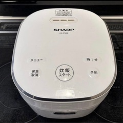 （受付終了）シャープ 炊飯器 KS-CF05B-W／電気ケトル／小型冷蔵庫／ゴミ箱3連の画像