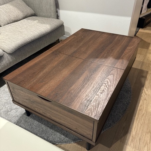 ニトリ_センターテーブル(リフティ3CN) ミドルブラウン (Taku) 西尾の