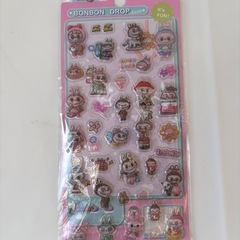 ③ラブブ　ドロップシール　1枚300円　ボンボンドロップシール　3D 立体シール　ぷくぷくシール 3枚800円 の画像