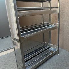 ステンレス製コンロ脇スパイスラック
の画像