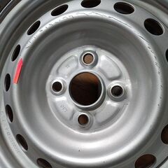 プロボックス 冬 サクシード 14インチ【富山】日本製 155/80R14 LT ダンロップ 中古４本 トヨタ 車検対応 スタッドレスタイヤ ホイール付きの画像