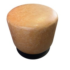 【ジ1222-26】中古美品‼️丸型スツール／オットマンの画像