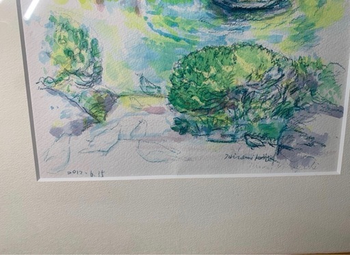 作者不詳　サイン有り　水彩画　絵画　海外　美術品　アンティーク　風景画 作者不詳 サイン有り 水彩画 絵画 海外 美術品 アンティーク 風景画