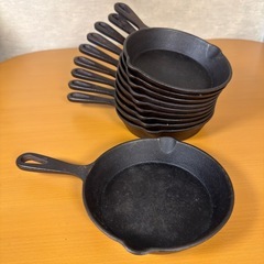 鋳鉄スキレット 10個セット 直径15cm まとめ売りの画像