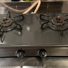 パロマ ガスコンロ PA-29B-L グリルなし 2口 コンパクト 56cm ガステーブル 都市ガス の画像