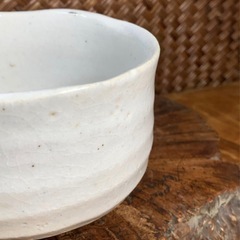 【時代物 白志野 抹茶碗】美濃焼 作家物 茶道具 茶器 骨董 良品 古玩 懐石道具 和美術 和骨董 華道具 古道具 アンティーク 志野の画像