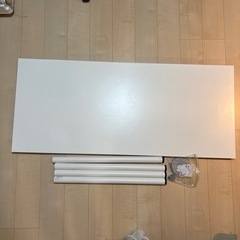 【傷あり】IKEA 机/デスク 白/ホワイトの画像