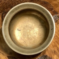 【時代物】古銅 エブコ 建水 茶道具 茶器 骨董品 良品 煎茶道具 茶器 煎茶器 華道具 懐石道具 和骨董 茶こぼし 銅製 骨董 古玩 の画像
