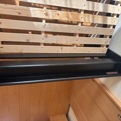 シングルベッドフレーム(WD101 SL 棚・コンセント付き MBR) ニトリの画像