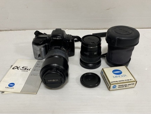 ジャンク品 MINOLTA ミノルタ フィルムカメラ α-5xi カメラレンズ