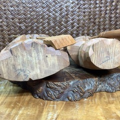 時代物 木彫 高砂人形 在銘 作家物 良品 縁起物 和美術 骨董 古玩 工芸品 古道具 茶道具 茶器 煎茶道具 華道具 和骨董 置物 花器 煎茶器の画像