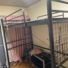 ロフトベッド ベッドフレーム セミシングルの画像