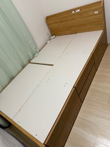セミダブル引き出し付きベッドフレーム (引越しにつき断捨離中) 長堀橋