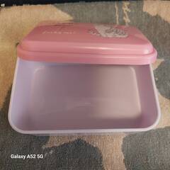 【四季の森フォレオ周辺】HAPPY Animals 猫 ランチボックス ピンク 大サイズ 電子レンジOKの画像