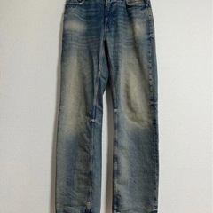 ZARA オーバーダイ加工ストレートデニムの画像