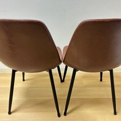 イームズ　チェア　椅子　2脚セット　PUレザー　　　　の画像