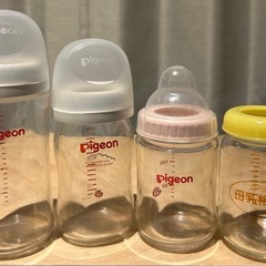 ビン　哺乳瓶4本の画像