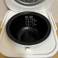 ニトリ 炊飯器 3合炊き SN-A5 WH 一人暮らし 家電 ホワイト マイコン炊飯ジャーの画像