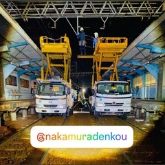 夜間作業メインの架線電気工事です👷