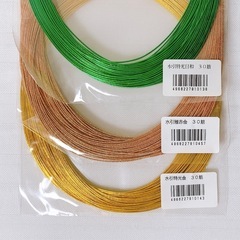 【新品・未使用】飯田水引 90㎝ 30本×6色（緑、赤2、金、ピンク2）の画像
