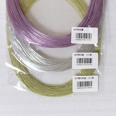 【水引の郷・信州飯田で購入！】飯田水引 90㎝ 6色（藤、金2、銀、オレンジ、ブルー） 202本の画像