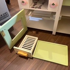 マザーガーデン 木製おままごと 野いちご グリルキッチン 差し上げます（要補修）の画像