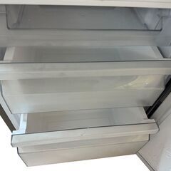 極美品【ハイアール】2ドア 冷凍冷蔵庫 148L JR-NF148DK 2023年 ブラック スリムボディ幅 引き出し式クリアバスケット冷凍室の画像