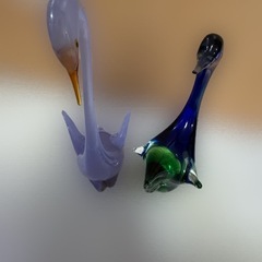 ガラス製 鳥 置物の画像