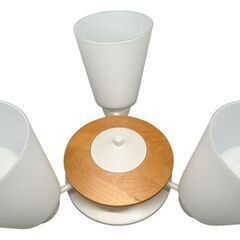 ◯②【美品】KOIZUMI  コイズミ照明 LEDシャンデリアライト　〜6畳向け　3灯　2024年製の画像