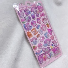 ボンボンドロップシール　 立体シール ぷくぷくシール サンリオ  マイメロ　3D うるちゅるポップシールの画像