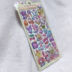 ボンボンドロップシール マイメロ サンリオ キティ クロミ　3D ポムポムプリン　ポチャッコ　立体の画像