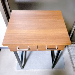 M681  サイドテーブル インテリア サロン作業台 引き出し付き の画像