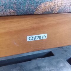 カリモク家具 Chitano チターノ 2人掛けソファ 花柄 木製フレーム レトロ アンティーク調 ラブソファ 【引取限定/大阪府羽曳野市】の画像