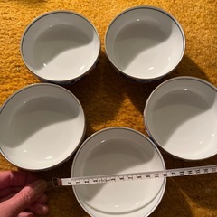 新品　昭和レトロ西山小皿5枚セット　花柄の画像