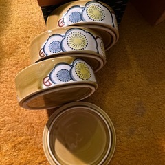 昭和レトロ　未使用お皿セット花柄の画像