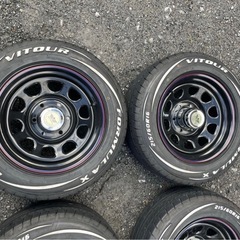 デイトナホイール　FORMULA X VITOUR 215/60R16 ホワイトレター　新古品の画像