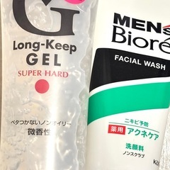 ⭐️ビオレ洗顔料⭐️マンダム　整髪料　ヘアジェル⭐️新品未使用2点セット⭐️の画像