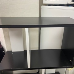 ワイエムワールド 本棚 収納ラック ディスプレイラック スリム 木製 S字 の画像