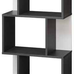 ワイエムワールド 本棚 収納ラック ディスプレイラック スリム 木製 S字 の画像