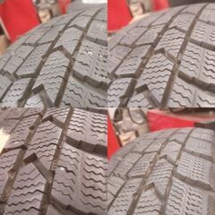 165/65R14 ダンロップ WM02 2023年製 スタッドレス＋14インチアルミ 4本｜工賃別の画像