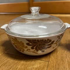 ガラス、陶器鍋 5点の画像