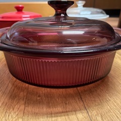 ガラス、陶器鍋 5点の画像