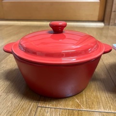 ガラス、陶器鍋 5点の画像