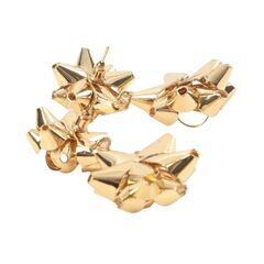 《処分価格》❇️ギﾌトリボン型の揺れるピアス【未使用】X'ｍas❇️の画像