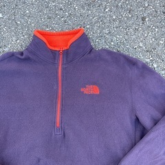 古着ザ・ノースフェイス THE NORTH FACE フリースジャケット 大きいサイズハーフジッププルオーバーパープルの画像
