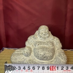 石仏　石像　縁起物　七福神　布袋様　庭石　盆栽　布袋尊の画像