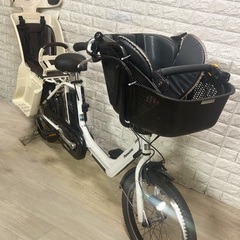 🌸美品🌈大容量8🌸室内保管🌼パナソニック23 ⚪️ギュット　🌸子供乗せ電動自転車ホワイト20の画像