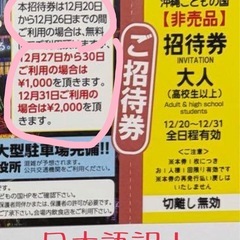 🎄沖縄こどもの国クリスマスファンタジーチケットの画像