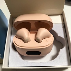 Bluetoothイヤホンピンクの画像